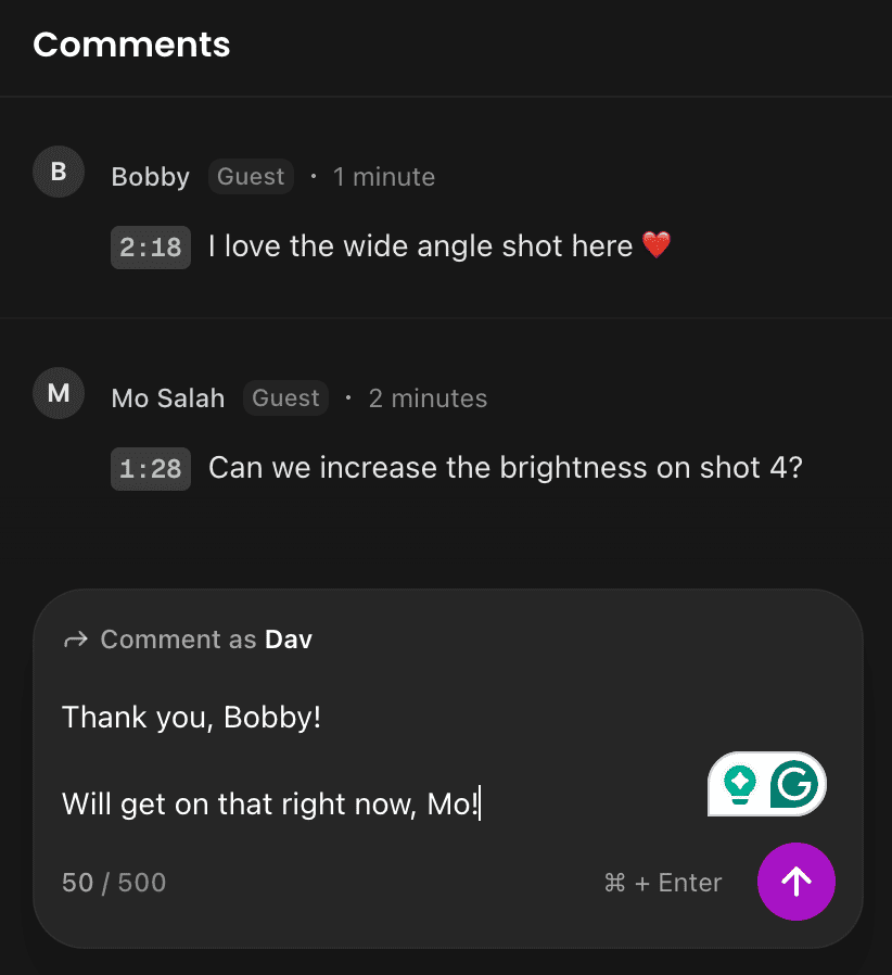 Review comment