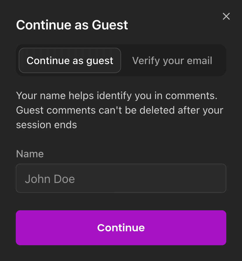 Review identity