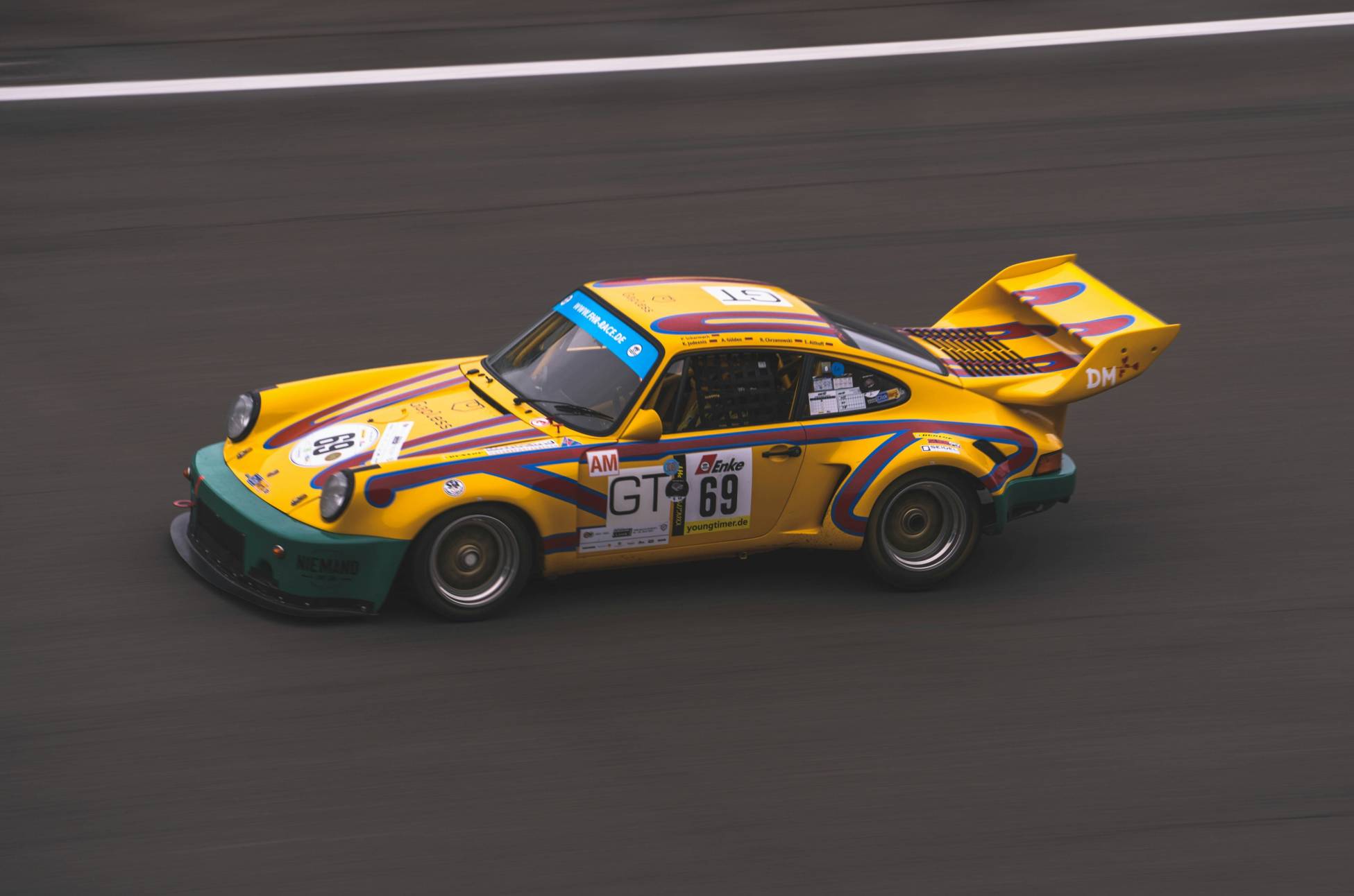 yellow porshe